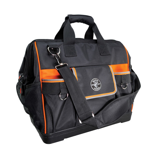 Klein Tools 55469 Tool Bag, Tradesman Pro Wide-Open Tool Bag, 42 Pockets, 16-Inch