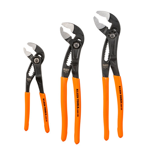 Klein Tools D5053BKIT Quick Adjust Klaw Pump Pliers Set, 3-Piece