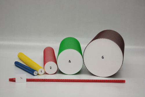 Pacon PPS-1010-820 Protective Netting, Thread Protection Sleeve, 1/4"-5/8" Diameter, 820 ft Length, Red