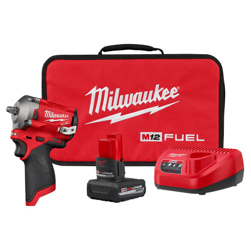 Milwaukee 2554-21HO M12 FUEL Stubby w/5AH HO Battery