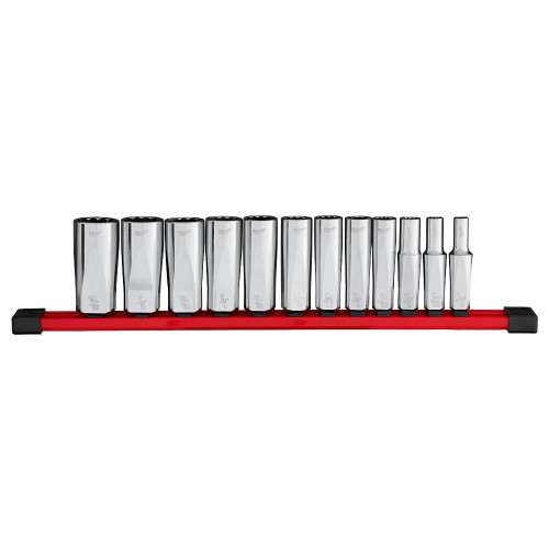 Milwaukee 48-22-9421 12pt Deep Well Socket Set - SAE