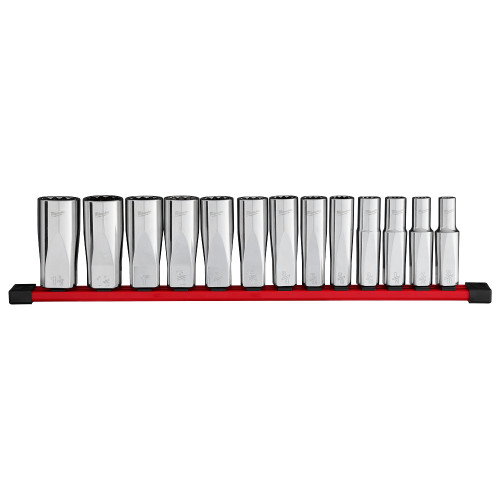 Milwaukee 48-22-9424 12pt Deep Well Socket Set - SAE