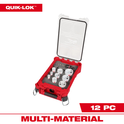 Milwaukee 49-22-4702 12PC QUIK-LOK BiM Hole Saw Kit