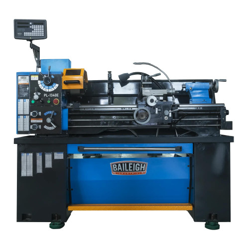 PL-1340E-1; 13x40 Gear Head Lathe with DRO 2HP, 230V 1PH