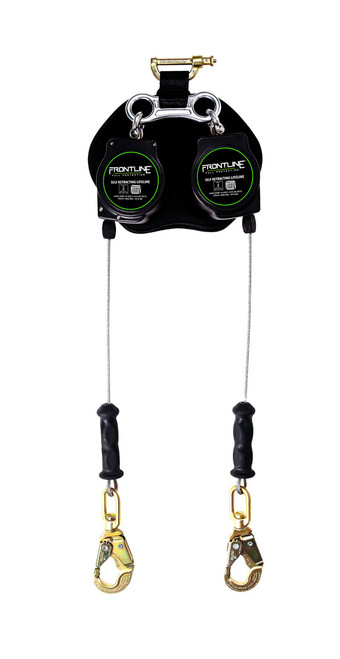 Frontline RPG082SLE Frontline RPG082SLE Leading Edge Cable Twin Leg 8' SRL with Steel Snap Hook Ends
