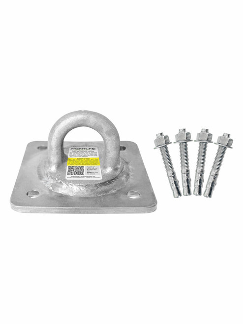 Frontline COP02-10K-CAL Concrete and Steel 10k Lbs HDG Reusable Anchor Plate - CAL-OSHA