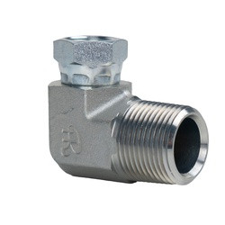 Midland Metal 1501216 90-deg Swivel Elbow, 3/4-in Male NPTF x 1-in Female NPSM Swivel, Steel