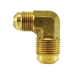 ANDERSON METALS 04057-1208 90 deg Reducing Elbow, 3/4-in 45 deg Flared x 1/2-in 45 deg Flared, Brass