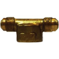 ANDERSON METALS 04058-080812 Branch Tee, 1/2-in SAE 45 deg Male Flared x 1/2-in SAE 45 deg Male Flared x 3/4-in FPT, Brass