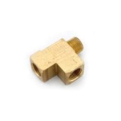 ANDERSON METALS 706127-02AOP Barstock Street Tee, 1/8-in FNPTF x 1/8-in MNPTF x 1/8-in FNPTF, Lead-Free Brass