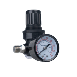 Midland Metal AR10 Air Line Regulator, 3.35 in Length, 1/4 in MNPT Inlet x 1/4 in FNPT Swivel Outlet, 180 psi