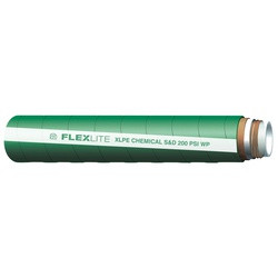 BUCHANAN RUBBER CHX-300 Chemical Suction Hose, 100 ft L, 200 psi, XLPE Tube, Green