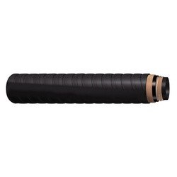 BUCHANAN RUBBER IVB-200 Material Handling Hose, 100 ft L, 40 psi, Rubber Tube, Black