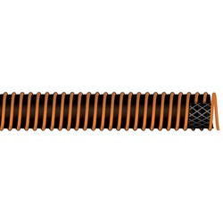 BUCHANAN RUBBER PDROP-400 Petroleum Drop Hose with Static Wire, 4 in Nominal, 65 psi, Orange