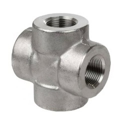 Midland Metal 103392 Cross, 3/8-in Female NPT x 3/8-in Female NPT x 3/8-in Female NPT x 3/8-in Female NPT, 3000 lb