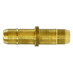 ANDERSON METALS 07062-02 Single Mini Barb Splicer, 1/8-in Mini Barb x 1/8-in Mini Barb, Brass