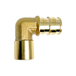 Midland Metal 35074SCE Cold Expansion Sweat Elbow, 3/4-in Cold-Expansion PEX x 3/4-in Female Sweat, Lead-Free Brass