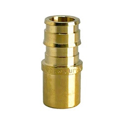 Midland Metal 35081SCE Cold Expansion Adapter, 1-in Cold-Expansion PEX x 1-in Male Sweat, Lead-Free Brass