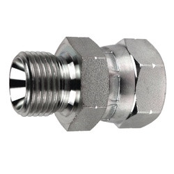 Midland Metal 9024-10-10 Swivel Adapter, 5/8-in Male BSPP x 5/8-in Female BSPP Swivel, Steel