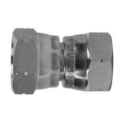 Midland Metal 9044-06-06 Swivel Adapter, 3/8-in Female BSPP Swivel x 3/8-in Female BSPP Swivel, Steel