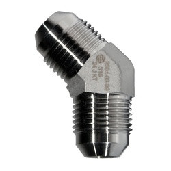STAINLESS ADAPTERS SS2504-16-16 45-deg Elbow, 1-in Male JIC x 1-in Male JIC, Stainless Steel