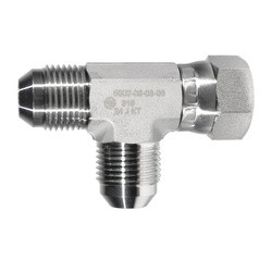 STAINLESS ADAPTERS SS6602-08-08-08 Swivel Run Tee, 1/2-in Male JIC x 1/2-in Female JIC Swivel x 1/2-in Male JIC