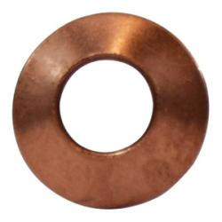 Midland Metal 10087P Gasket, 3/8 in SAE 45 deg Flared, Copper