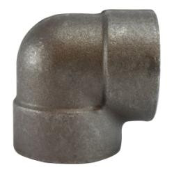 Midland Metal 101105 90 deg Elbow, 1 in FPT x 1 in FPT, Steel, 3000 lb