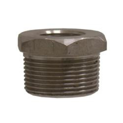 Midland Metal 103502 Hex Bushing, 3/8 in MPT x 1/4 in FPT, Stainless Steel, 3000 lb