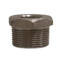 Midland Metal 103521 Hex Bushing, 1-1/2 in MPT x 1/2 in FPT, Stainless Steel, 3000 lb