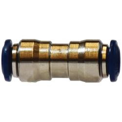 Midland Metal 20015NA Union Connector, 5/16-in Push-to-Connect x 5/16-in Push-to-Connect, Brass, Nickel-Plated