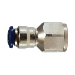 Midland Metal 20034NA Female Adapter, 1/4-in Push-to-Connect x 1/8-in Female NPT, Nickel-Plated Brass