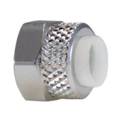 Midland Metal 20453 Nut with Plastic Sleeve Assembly, 3/8 in Tube OD, Brass, Chrome-Plated