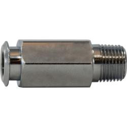 Midland Metal 20463 Connector, 1/4 in Tube OD x 1/4 in MIP, Brass