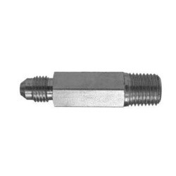 Midland Metal 2404L64 Long Adapter, 3/8-in Male JIC x 1/4-in Male NPTF, Steel