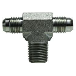Midland Metal 26012020 Male Branch Tee, 1-1/4-in Male JIC x 1-1/4-in Male JIC x 1-1/4-in Male NPTF, Steel
