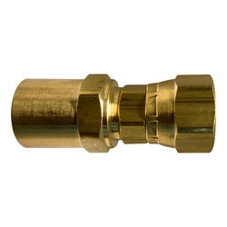 ANDERSON METALS 07216-040904 Reusable Female Swivel, 1/4-in I.D. x 9/16-in O.D. x 1/4-in Female NPSM, Brass
