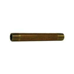 Midland Metal 42003 Nipple, 1/8 in MPT x 1/8 in MPT, 2 in, Brass
