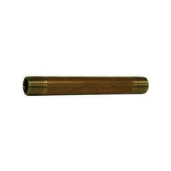 Midland Metal 42005 Nipple, 1/8 in MPT x 1/8 in MPT, 3 in, Brass