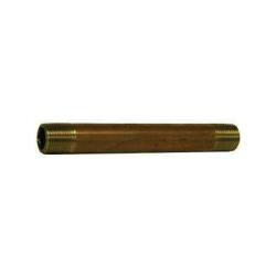 Midland Metal 42009 Nipple, 1/8 in MPT x 1/8 in MPT, 5 in, Brass