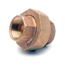 Midland Metal 44603LFUSA Union, 1/2-in Female NPT x 1/2-in Female NPT, Lead-Free Bronze