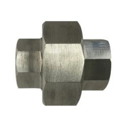 Midland Metal 62602B1 Barstock Union, 3/8 in x 3/8 in, Stainless Steel, 1000 lb