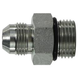 Midland Metal 6400410 Adapter, 1/4-in Male JIC x 5/8-in Male O-Ring Boss, Steel