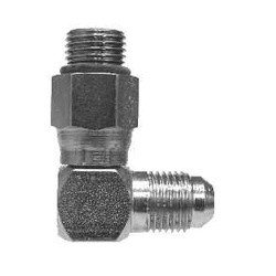 Midland Metal 6801NWS1010 Swivel 90-deg Elbow, 5/8-in Male JIC x 5/8-in Male O-Ring Swivel, Steel