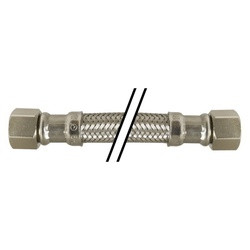 Midland Metal P-120IM-4-LF Ice Maker Connector, 120-in L, Stainless Steel Braid