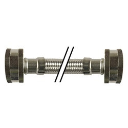 Midland Metal 923996 Washing Machine Connector, 96-in L, Stainless Steel Braid