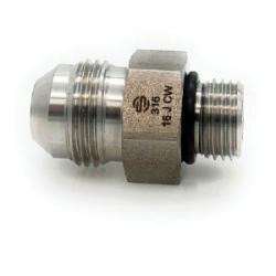 STAINLESS ADAPTERS SS6400-32-32 Straight Adapter, 2-in Male JIC x 2-in Male O-Ring Boss, Stainless Steel
