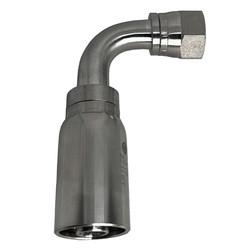 STAINLESS ADAPTERS HY Series SSHY-04-04FJ90 90-deg Swivel Elbow, 1/4-in Hose x 1/4-in Female JIC Swivel, 316 Stainless Steel