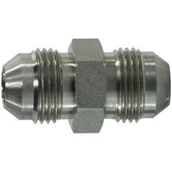 Midland Metal 2403-16-08 JIC Tube Union, 1-in Male JIC x 1/2-in Male JIC, Steel