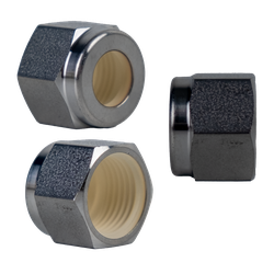 Midland Metal Mid-Lok Mid-Lok SSC3184 Flareless Tube Nut, 1/4-in Tube, Stainless Steel